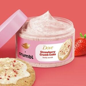 Dove x Crumbl Strawberry Crumb Cake Body Scrub